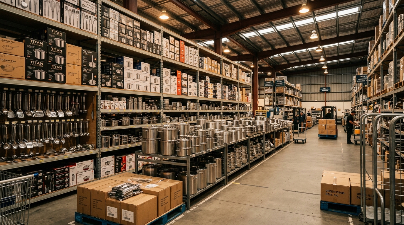 Wholesale Utensils Logistics Mint Street Chennai