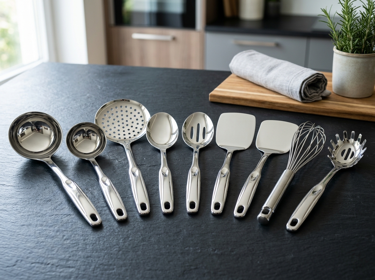 Stainless Steel Ladles and Spatulas Set